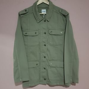 NEW: Kensie "vineyard green" cargo style jacket, size large
